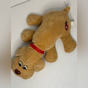 Hasbro Pound Puppy Plush Tan Brown 18” Soft Dog Floppy Ears 2019 Collar Ripped